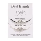 Горячая Распродажа, лучшие друзья, дизайнерские браслеты Chrams с цепочкой, простая индивидуальность, любовь, 8 символов, влюбленные