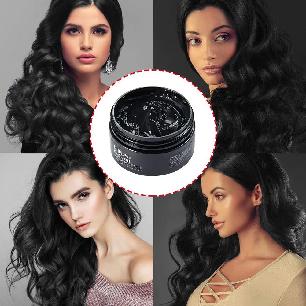 Временная Краска для волос воск мужчин сделай сам черная грязь одноразовая