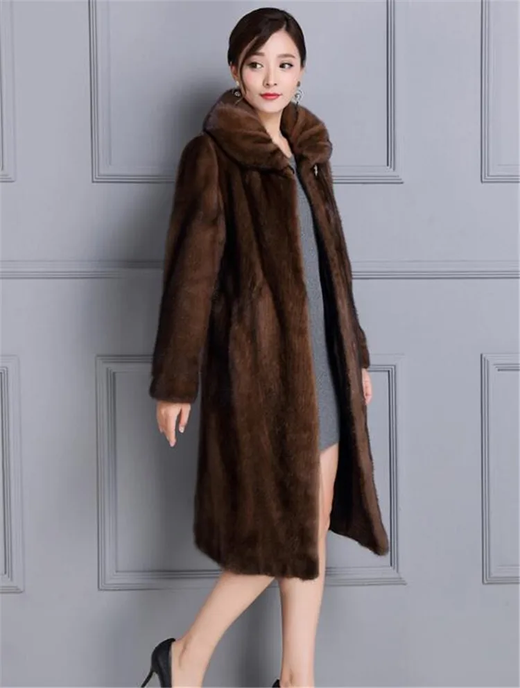 

Женское зимнее пальто из искусственного меха новейшая жилетка на искусственном меху норки норковая шуба для женщин с длинным искусственны...