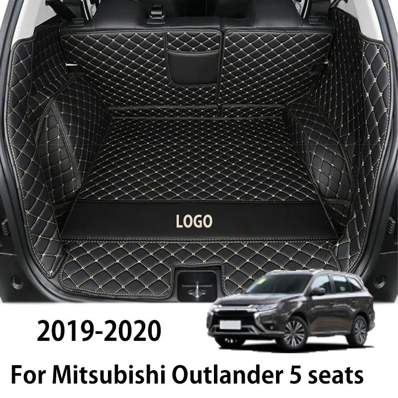 Коврики для багажника автомобиля Mitsubishi Outlander 5 мест 2019 2020 2021 водонепроницаемые