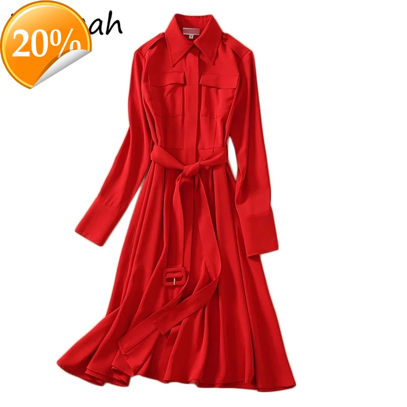 

Women Summer Fashion Runway Designer Party A-Line Dress Lateral Shell Sharpen Solid Printed Ladies Split MidiDresses