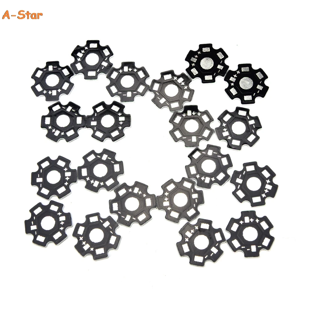 

20pcs 1W 3W 5W Heat Sink LED Aluminum Base Plate 20mm Star Kit DIY Cooling Heat sink PCB Board Substrate