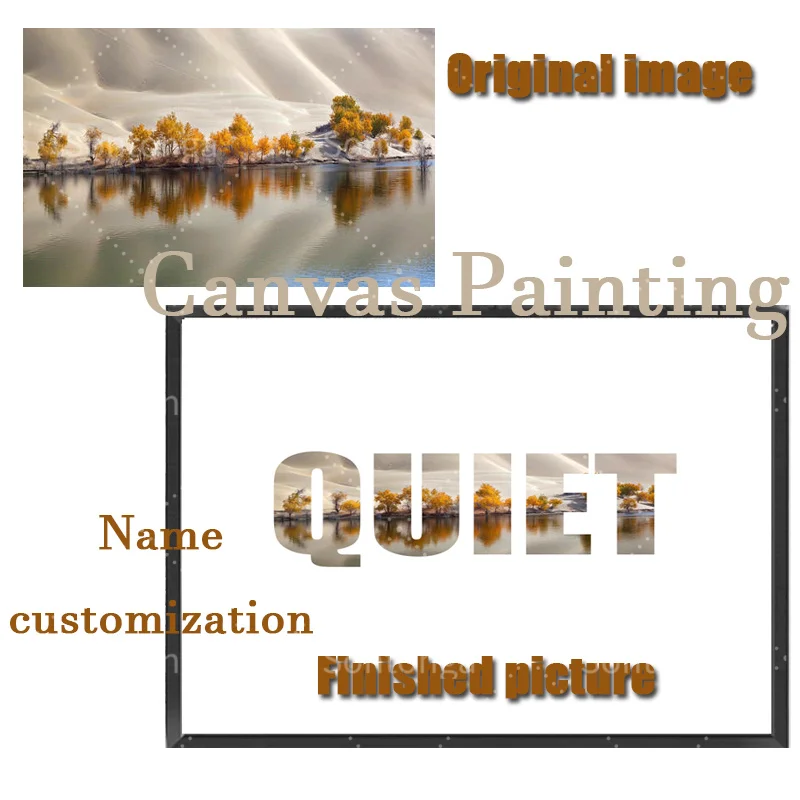 Название холст для картины на индивидуальный заказ фотография букв