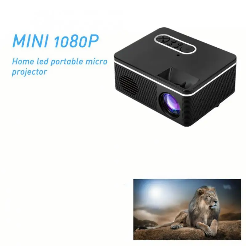 

LEJIADA S361 Portable Mini LED Projector HDMI-Compatible Supports HD 1080P Video Player Home Media Player Built-In Speaker