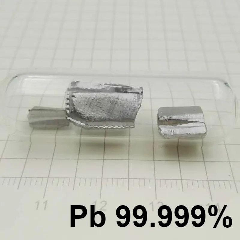 

5N чистый свинцовый яркий металлический стеклянный герметичный высокочистый аргоновый газ 10 г Pb -99.999% Коллекция элементов