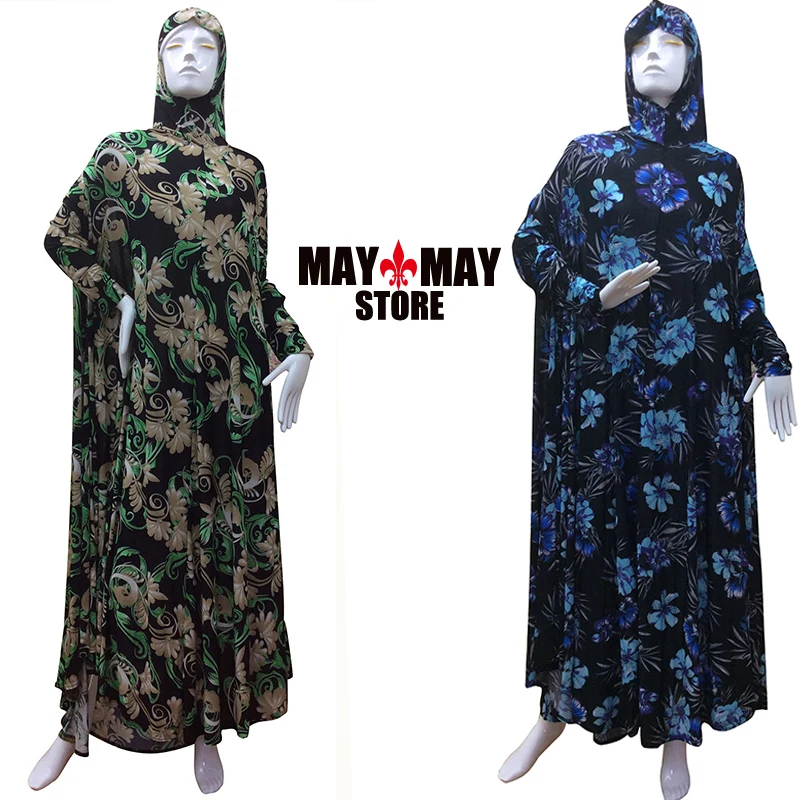 

1 Piece Hijab Kaftan Loose Prayer Dress Islamic Prayer Clothes Muslim Female Long Abaya Saudi Arabia Dubai Ramadan high-quality