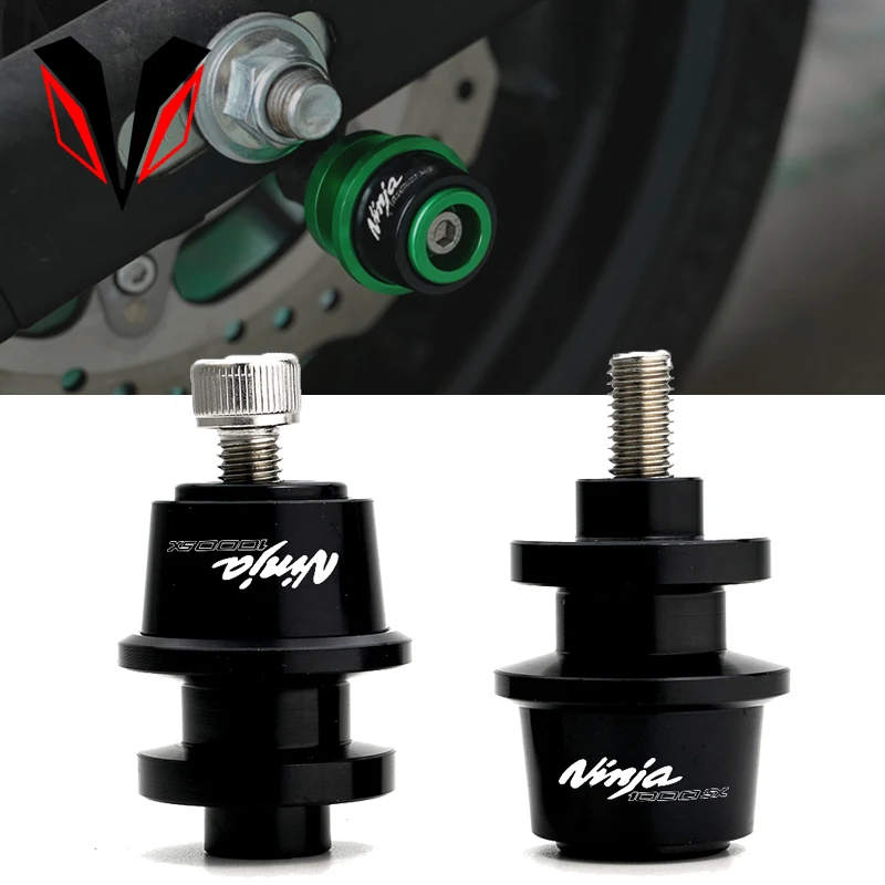 

Motorcycle CNC Aluminum 8mm Swingarm Spools For Kawasaki NINJA 1000 SX NINJA 1000SX 2020 2021 ninja1000sx Slider Stand Screw