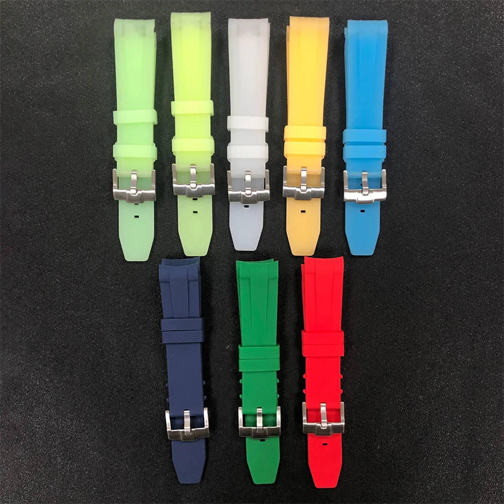 

Acrylic 40mm One-Way Rotation 60click Watch Case Plastic Watch Case + Rubber Strap for NH35/NH36 Movement