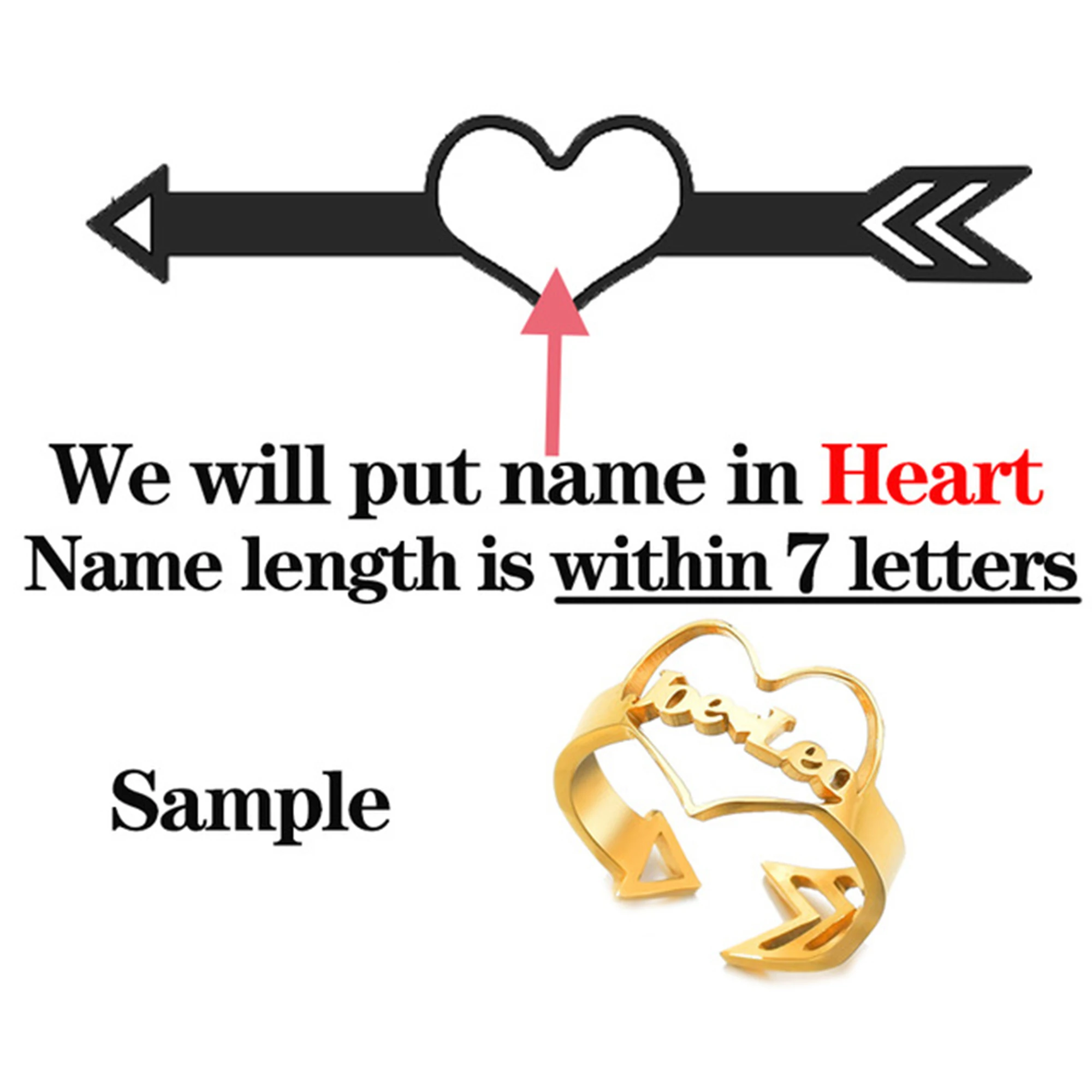 

lovty Custom Name Double Layer Rings Heart Shape Adjustable Open Personalized Women Ring Unique Jewelry Rings Ladies Girls Gifts