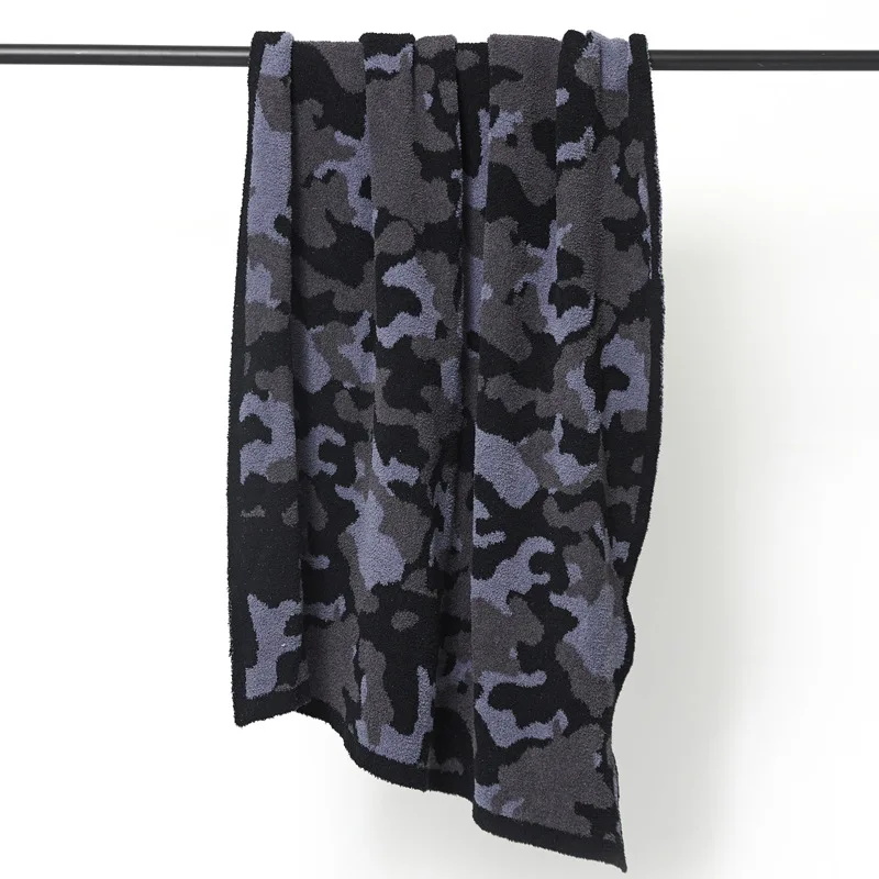 

New half velvet soft and comfortable camouflage blanket wool For Beds Solid Striped Mink Throw Sofa Cover Bedspread Winter Warm