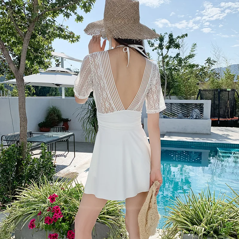 Купальник женский новый корейский цельный купальник для похудения