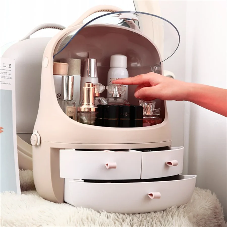 Large Novel Makeup Drawer Organizer Women Boxes Cosmetics Storage Box Female Jewelry Case Desktop Dresser Tidy | Дом и сад