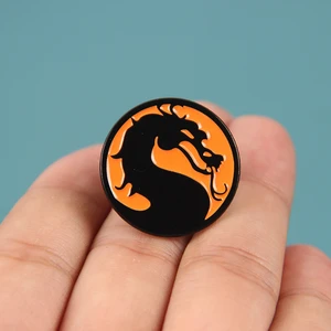 XM-funny Film and Television Accessories King of Fighting Logo Brooch Badge Bag Accessories