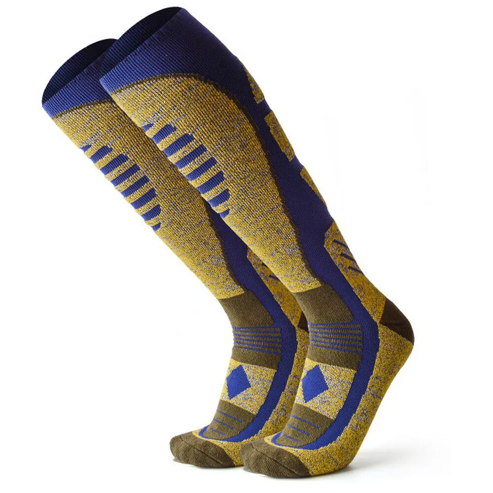 Мужские мягкие теплые длинные зимние лыжные носки для пеших прогулок и