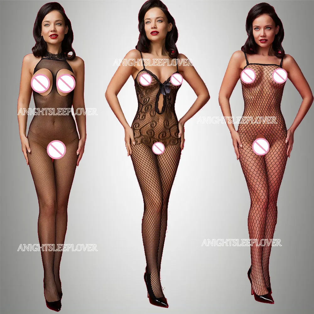 Нижнее белье боди нижнее Женская пижама с открытой промежностью сексуальное