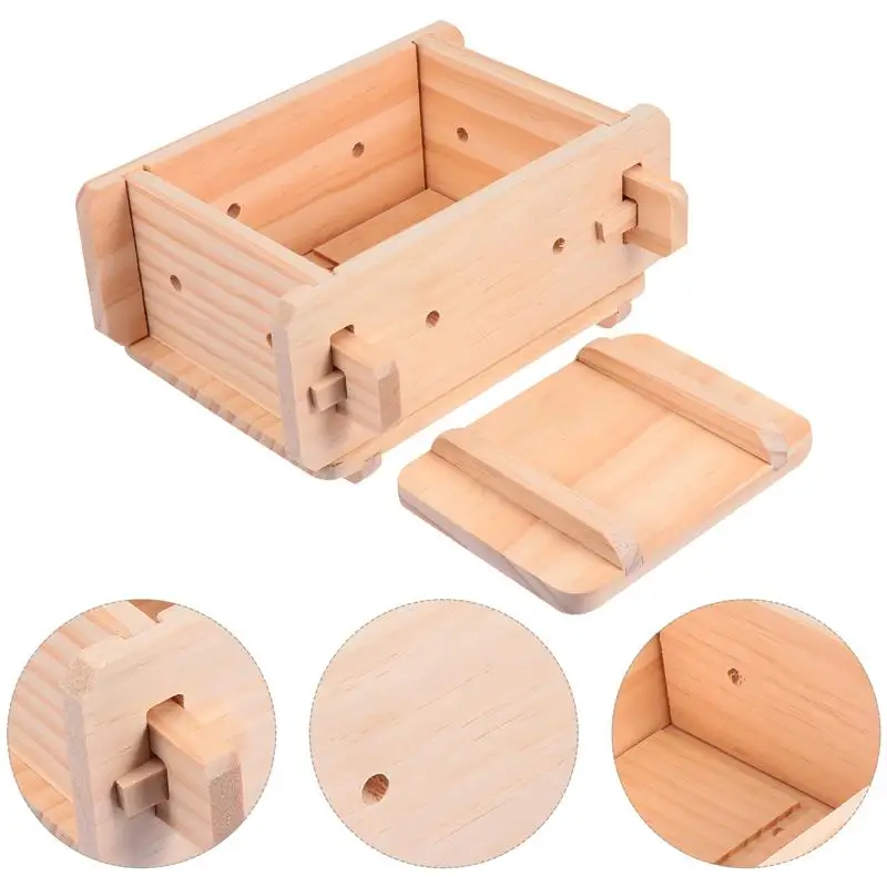

1 Set Wooden Tofu Mould Kitchen Homemade Soy Curd Making Tools Tofu Mold