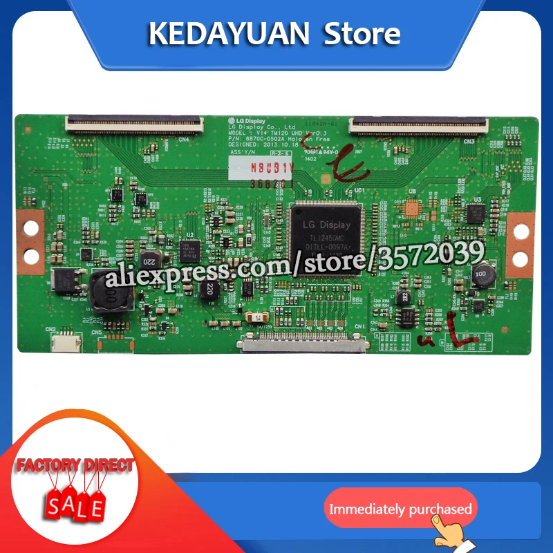 Бесплатная доставка оригинальный 100% тест для LG logic board V14 TM120 UHD VER 0 6 6870C