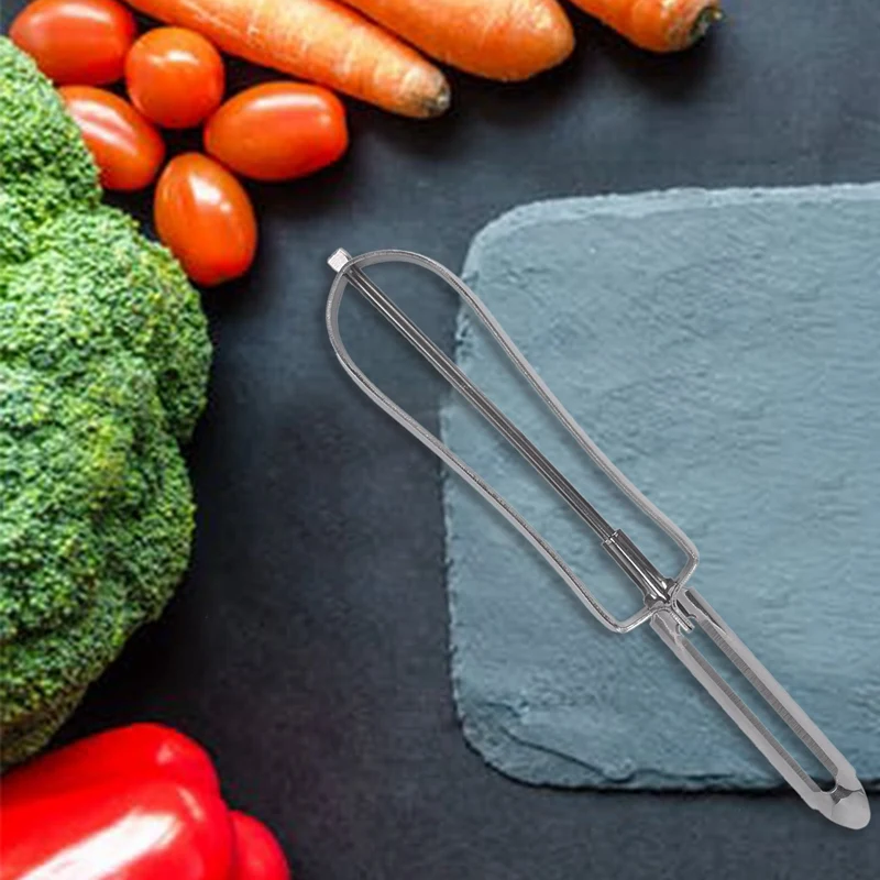 Поворотная Овощечистка металлический нож из нержавеющей стали 430 резак Твистер