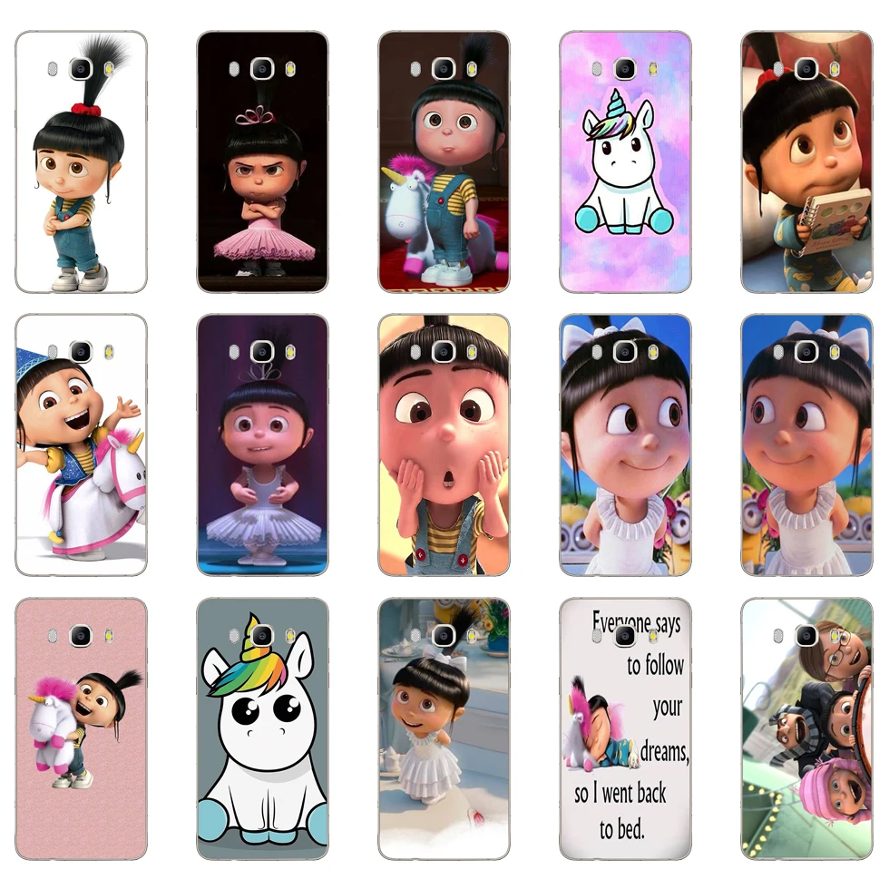 48DDMinion мой Единорог Агнес модные, мягкие, силиконовые чехол для Samsung Galaxy A3 a5 A6 A8 j3 j5 j7