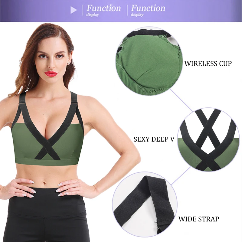 Женский бюстгальтер для йоги SEXYWG спортивный с пуш-ап Спортивная майка занятий