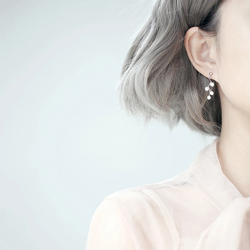 

2021 New Fashion Piercing Earrings Faux Pearl All Match Alloy Cartilage Earrings Drop Earrings For Women Jewelry Accessories