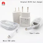 Оригинальное быстрое зарядное устройство Huawei ЕС QC 3,0 адаптер для быстрой зарядки usb type c кабель для Huawei Honor 9 nova 2 3 3e 4 5e p20 lite P9 P10