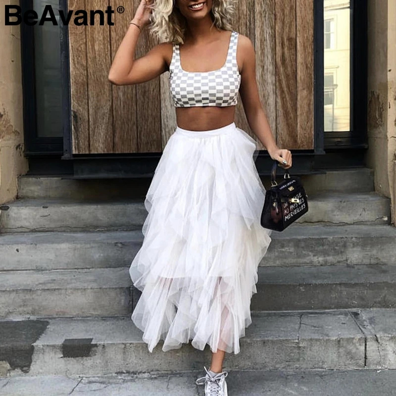 BeAvant женские вечерние длинные юбки элегантные эластичные с высокой талией