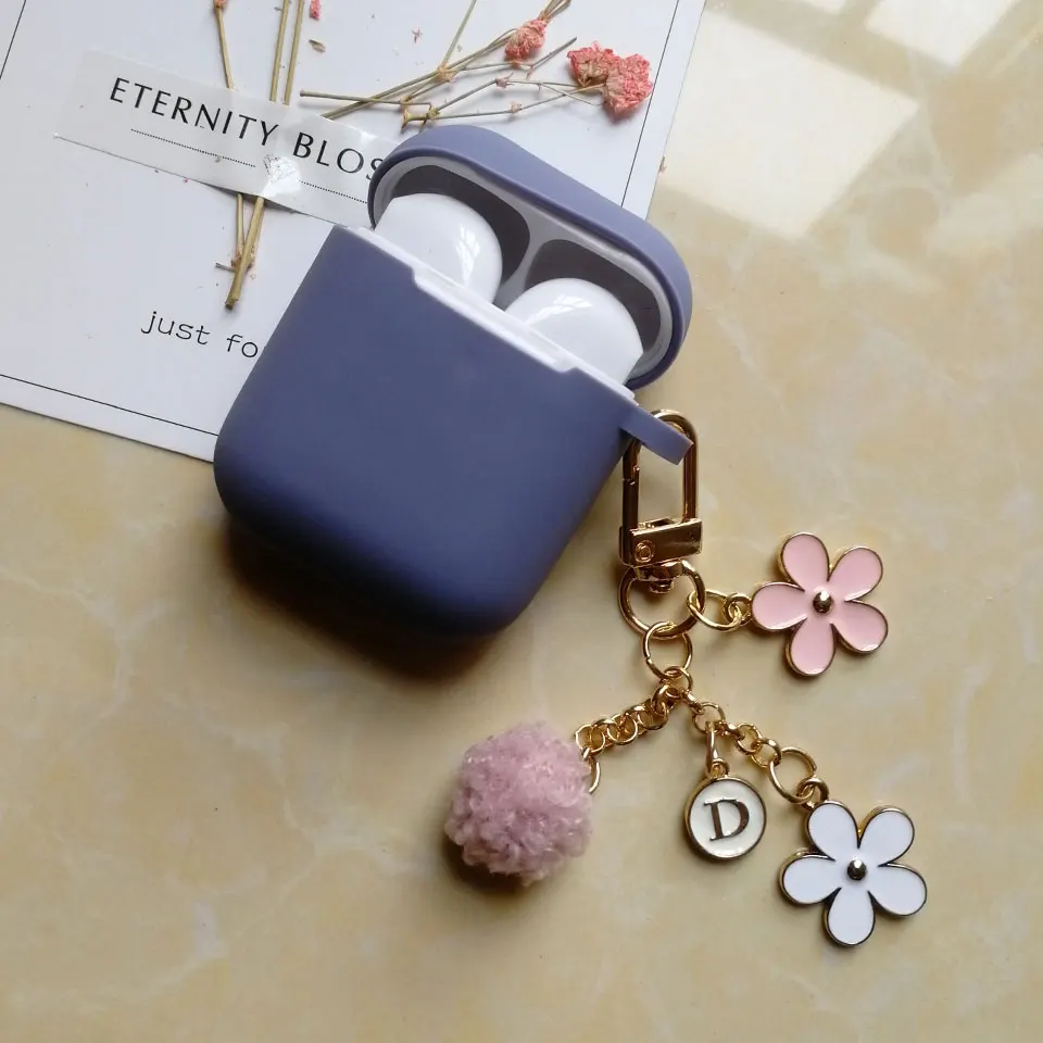 Милый корейский силиконовый чехол для Apple Airpods, чехол, аксессуары, Bluetooth наушники, мультяшный защитный чехол, вишневый собачий брелок - Цвет: NEW