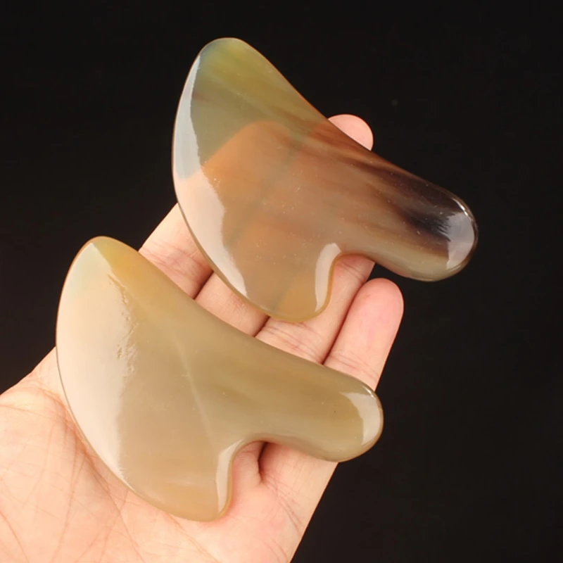 Рог яка гуашь скребок для ухода за лицом лица и глаз лифтинг кожи Детокс Спа