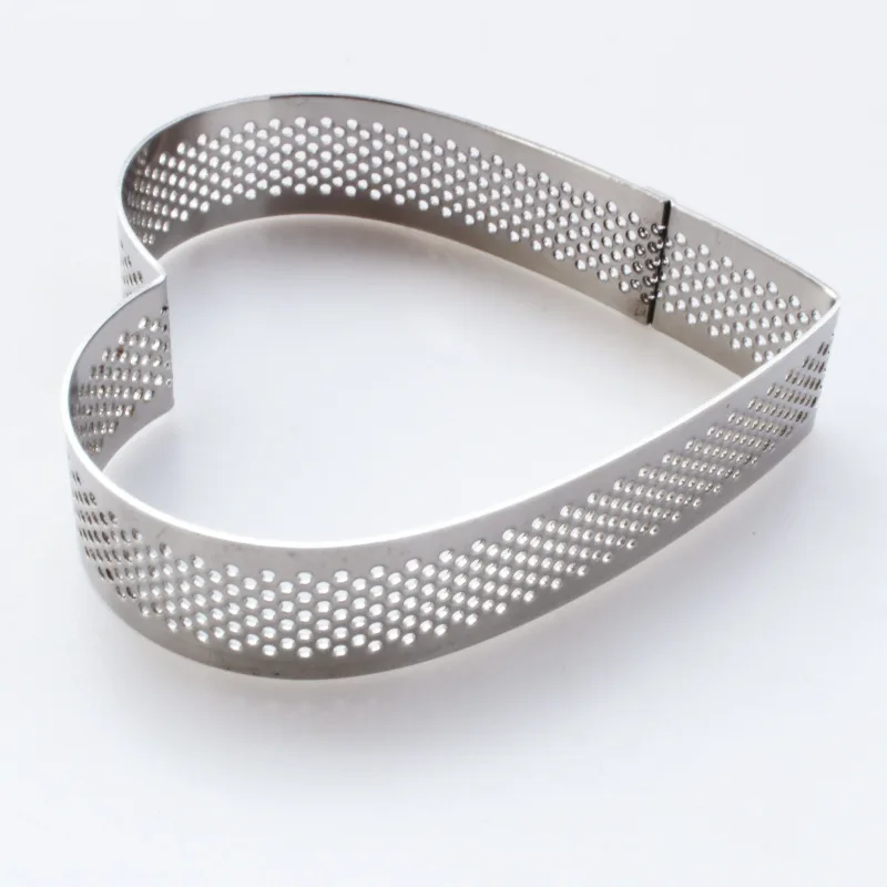 Нержавеющая сталь торт пиццы десерт пирог кольцо в форме сердца плода