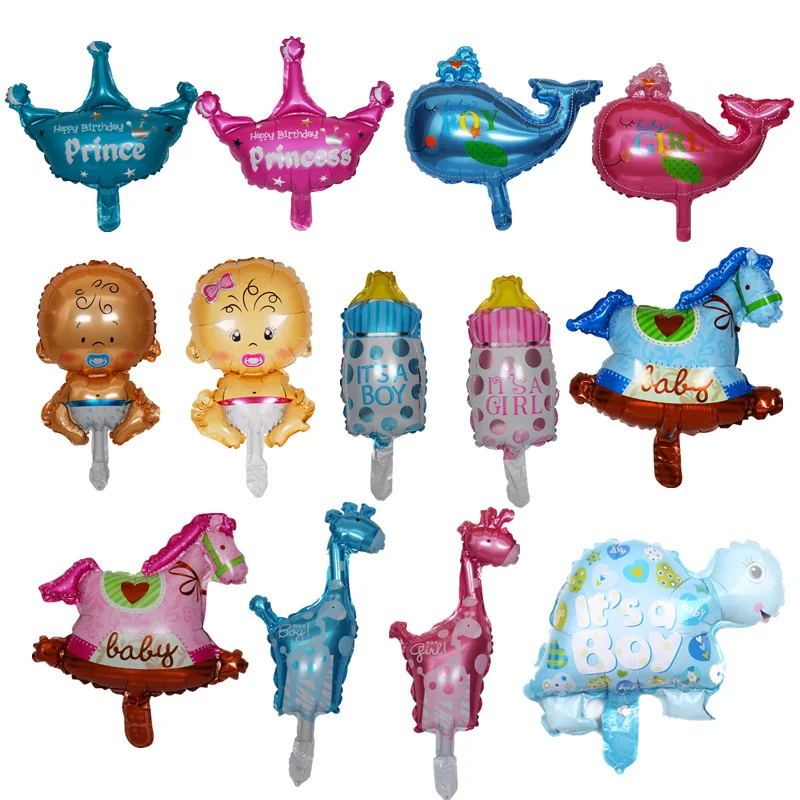 1 шт./лот мини воздушный шар из фольги для мальчиков и девочек будущей матери