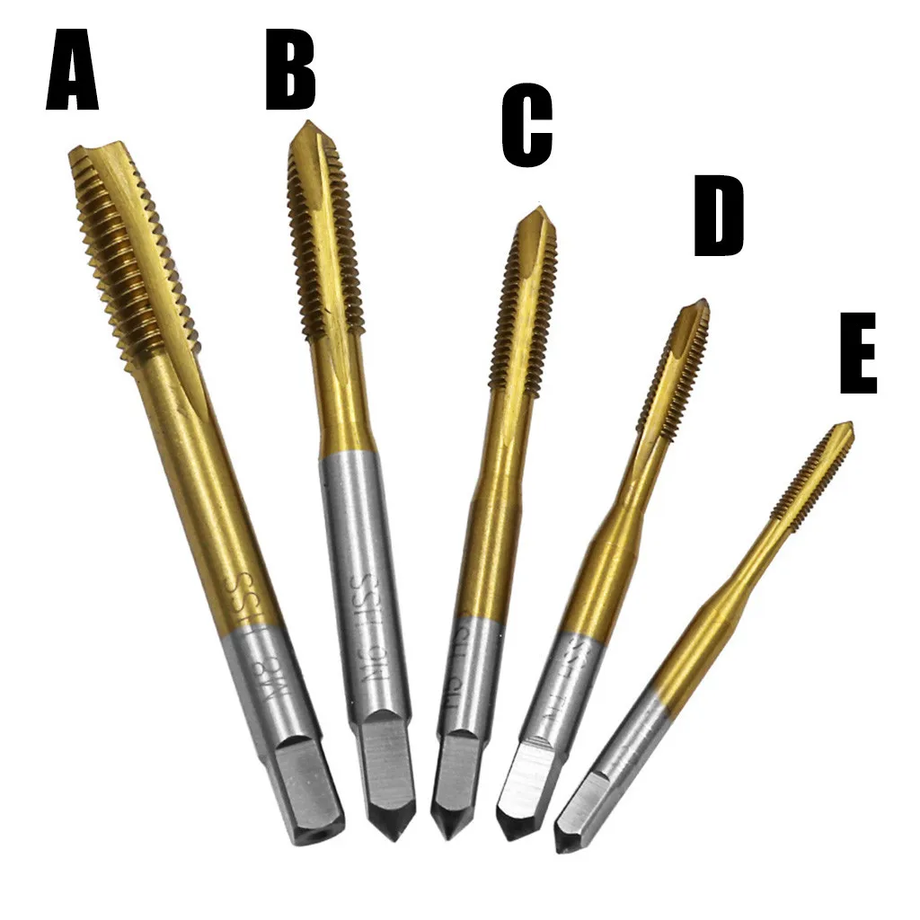 5 шт. Hss машина винтовой резьбы Метрическая штепсельная вилка винтовые краны