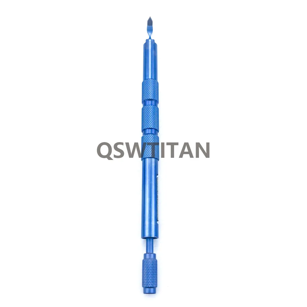 Черный локоть двойной ланцет офтальмологические лопасти Кератома Алмазный