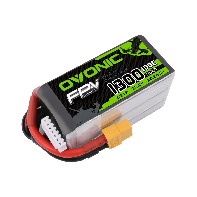 Литий-полимерный аккумулятор Ovonic 1000/1300/1550 мАч 100C 5-6S1P с разъемом xt60для крошечных