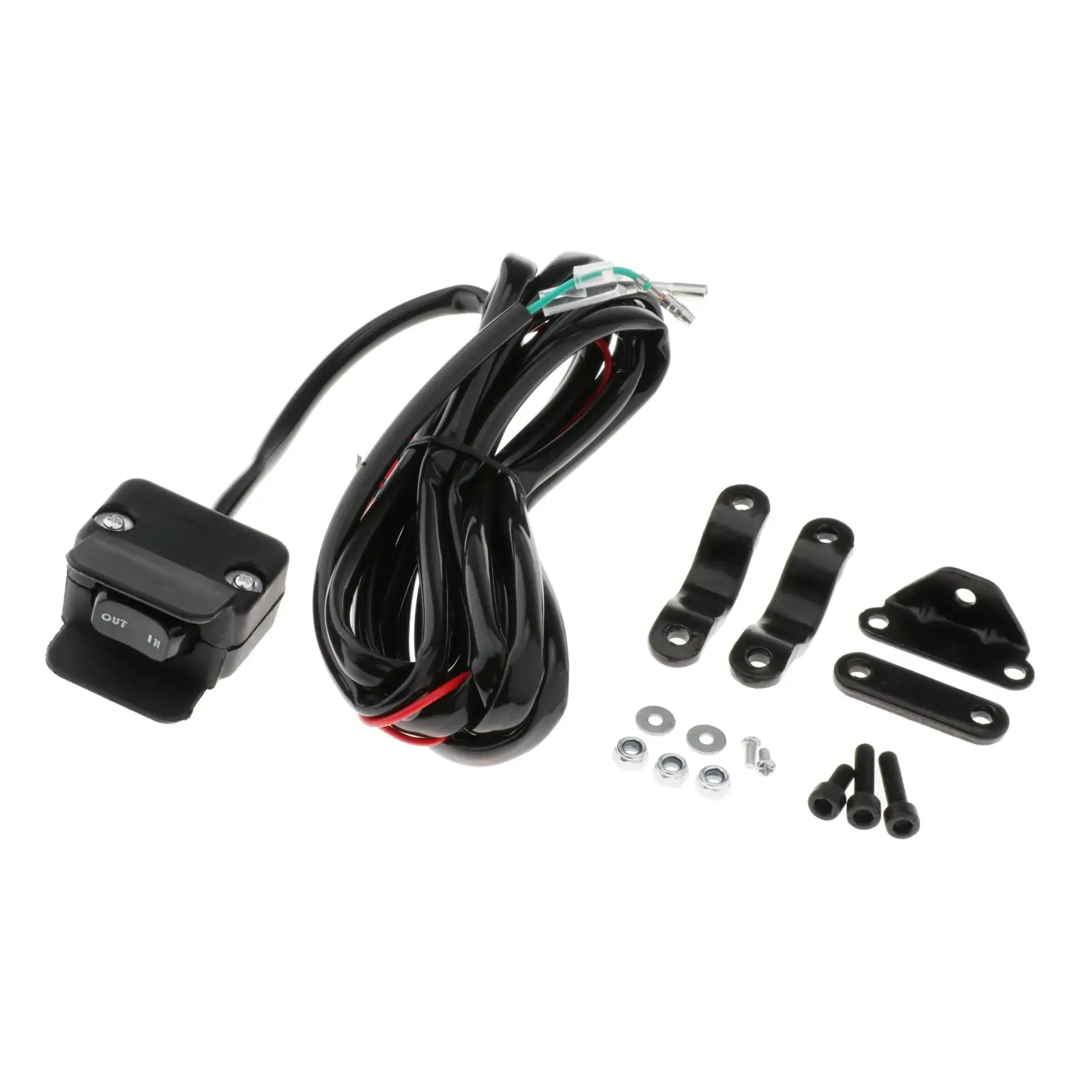 

12V Winch Rocker Thumb Switch with Mounting Bracket Kit for ATV Accessories