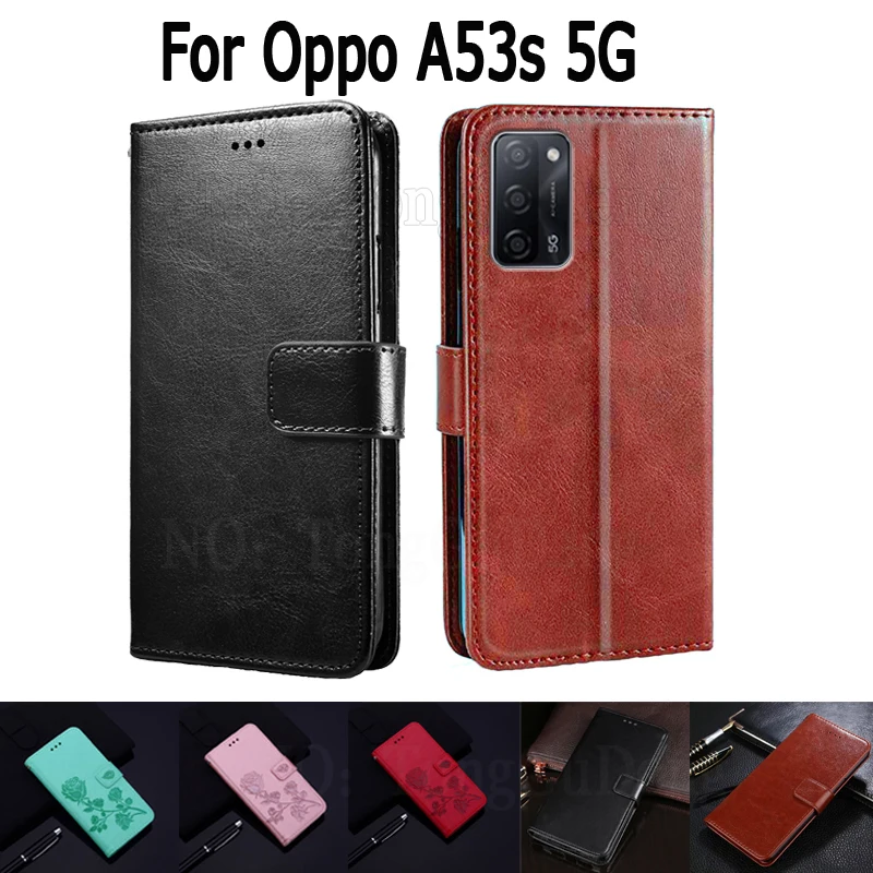 

Wallet Case For Oppo A53s 5G CPH2321 Cover Etui Flip Stand Leather Book Funda On OPPO A53 s Magnetic Card Phone Case Hoesje Capa