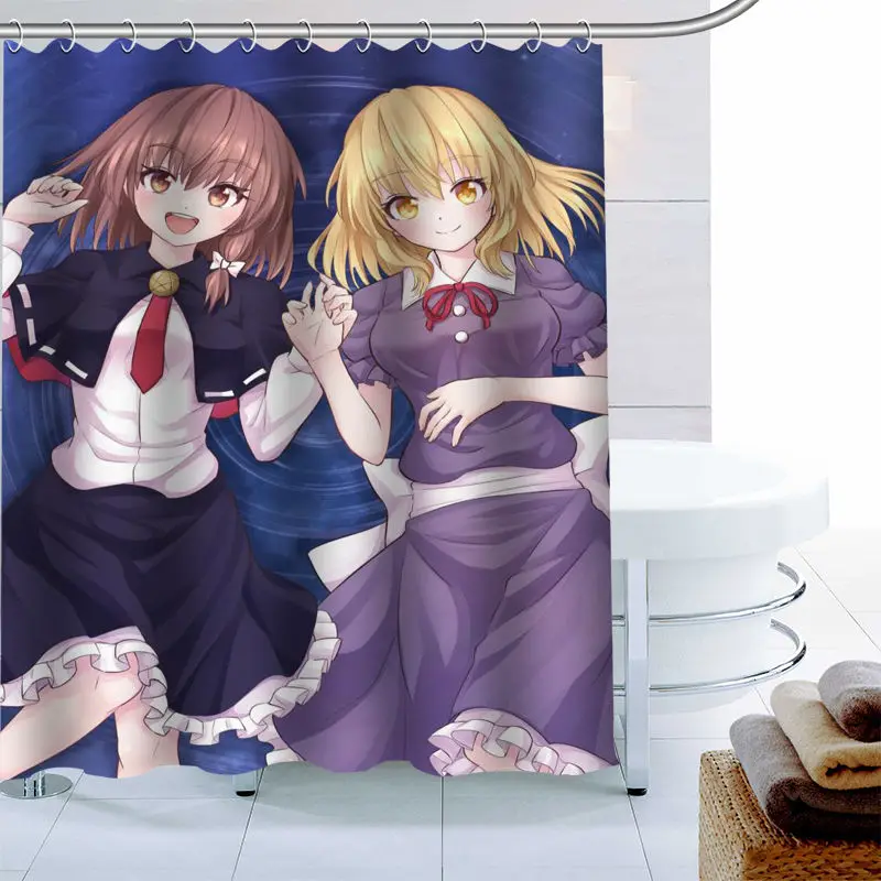 

Водонепроницаемая занавеска для душа ShunQian Maribel Hearn из полиэстера с крючком для ванной комнаты, занавеска для ванны 0318