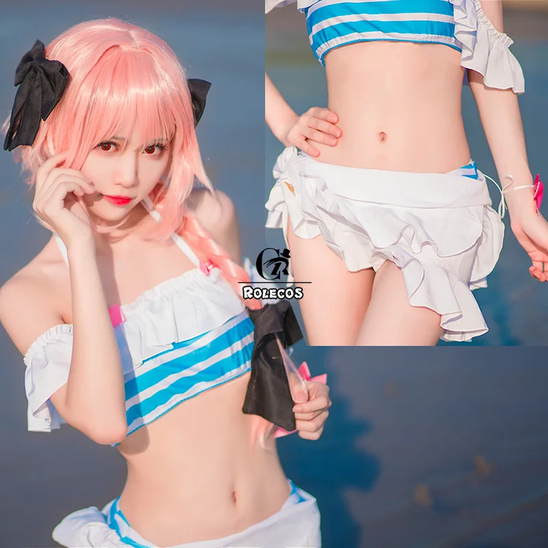 Купальник ROLECOS Fate Extella Link Astolfo сексуальный костюм для косплея игровой FGO купальник