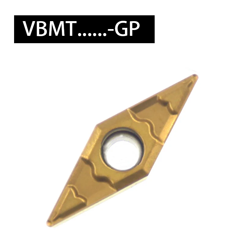 

100% оригинальные высококачественные вставки для токарного станка VBMT 10 шт. GP VBMT110304 PV720 PV90 эффективный держатель инструмента для токарного ста...