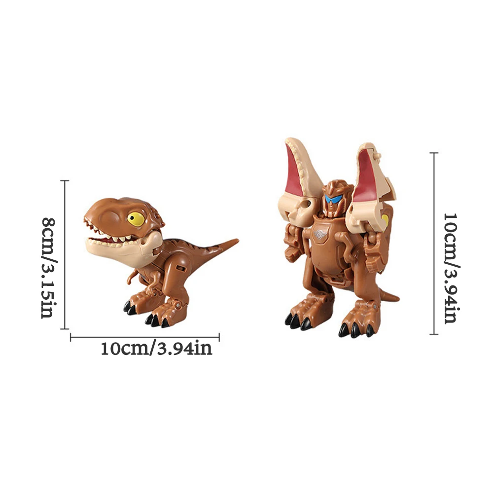 

New Mini Deformation Dinosaur Model Toy Children Educational Building Block Puzzle Deformed Robot Transformation Dinosaur Toys