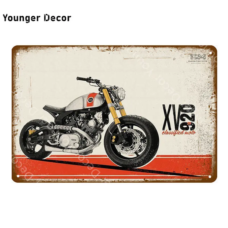 Жестяные знаки с американским мотоциклом Индийский металлический налет