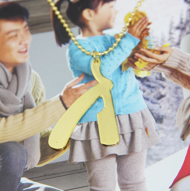 Лидер продаж ожерелья с подвесками и лезвиями для бритвы мужские ювелирные