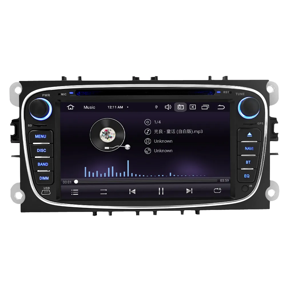 4G ram 64G rom Android 9,0 автомобильный Радио DVD навигационный плеер для Ford/Focus/Mondeo/S-MAX/C-MAX/Galaxy gps Видео Мультимедиа Стерео