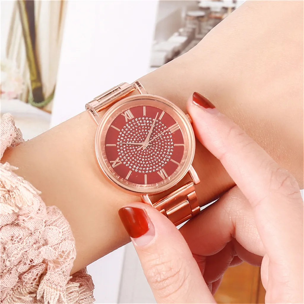 

2020 New Montre Femme Luxury Watches Quartz Watch Stainless Steel Dial Casual Bracele Watch Relojes Para Mujer