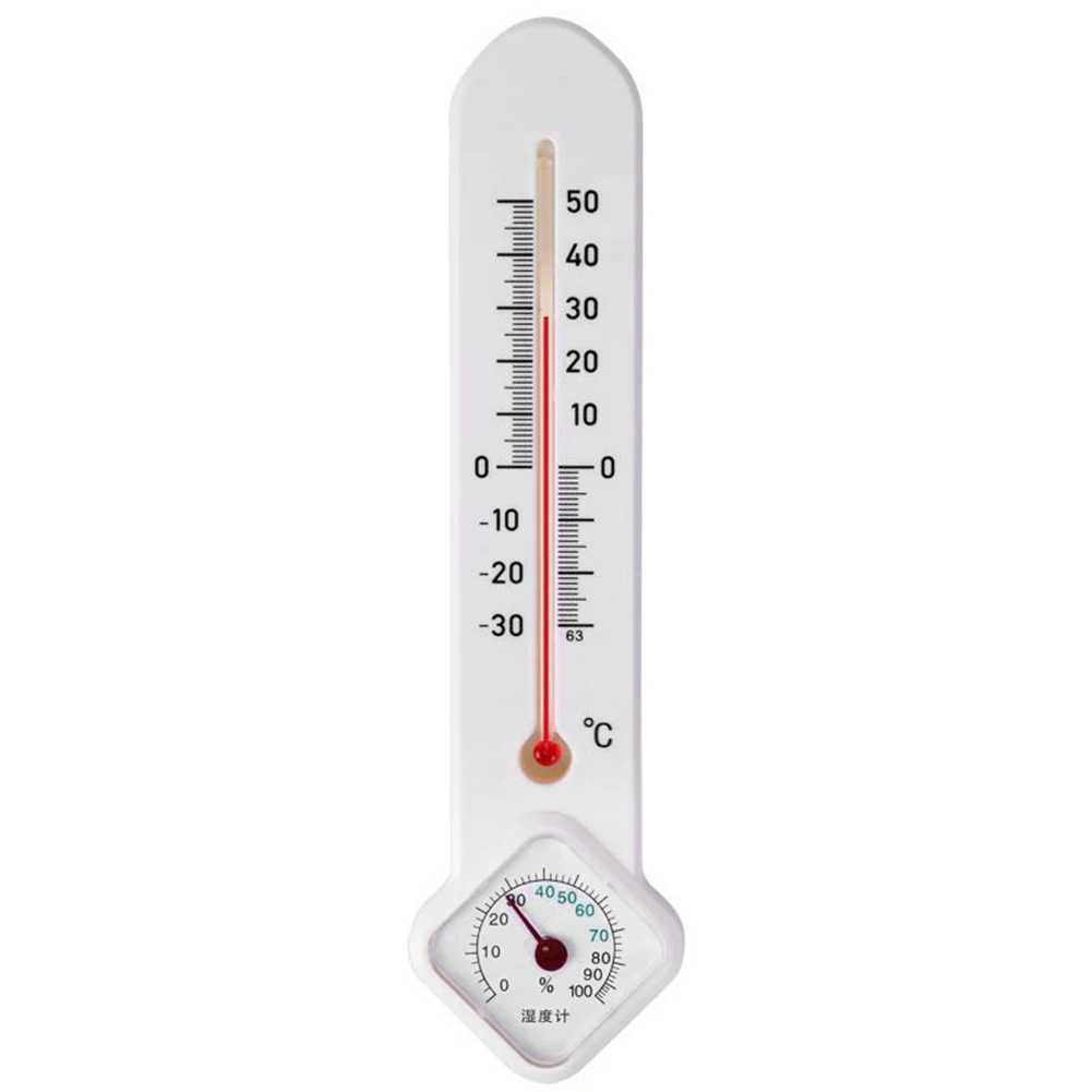 

Wall Mounted Indoor Vertical Thermometer Hygrometer for Sauna Room Greenhouse Temperature Humidity Gauge Meter