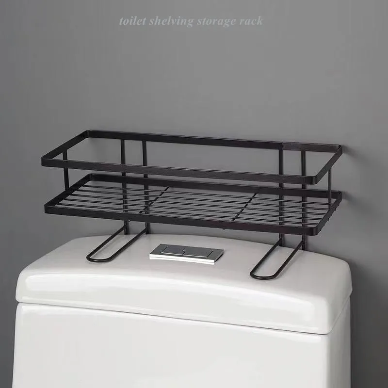 

Bathroom Accessories Toilet Shelving Bath Shelf Organizer Shower Hanging Basket Shampoo Holder Kitchen Seasoning Storage Rack