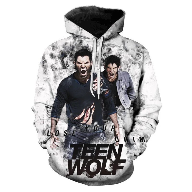 TV Series Teen Wolf 3D Print Hoodie Sweatshirts Harajuku Oversized Hoodie Men Women Cool Hoodies Fashion Casual Pullover Movies