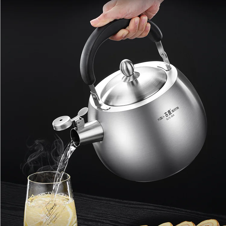 

Whistling Stainless Steel Water Kettles Large Capacity Induction Cooker Gas Stove Kettles Household Chaleira Cookware DG50SH