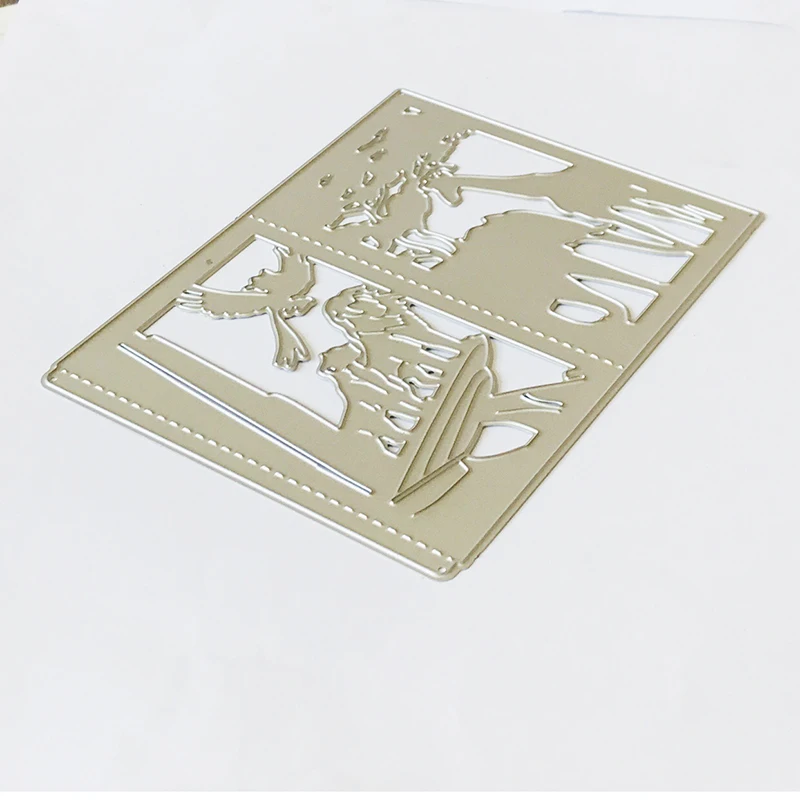 Металлические Вырубные штампы вырубные формы 3D фонарь Король леса скрапбук