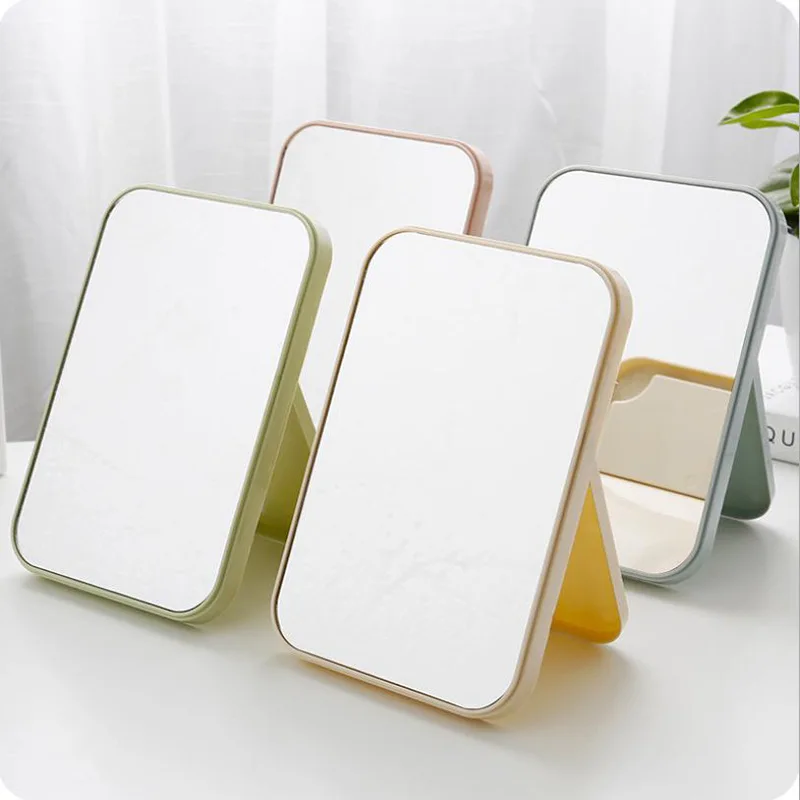 

Desktop Vanity Mirror Makeup Mirror Large Folding Portable Square Colorful Princess Makeup Mirrors